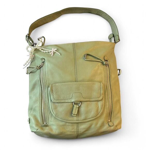 90s Banana Republic Green Hobo Bag - Picture 1 of 6